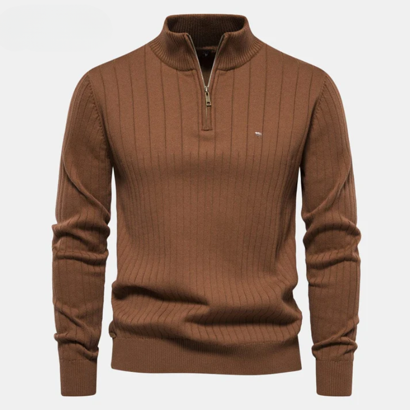 Stylish men's sweater with zipper – now at a special price!