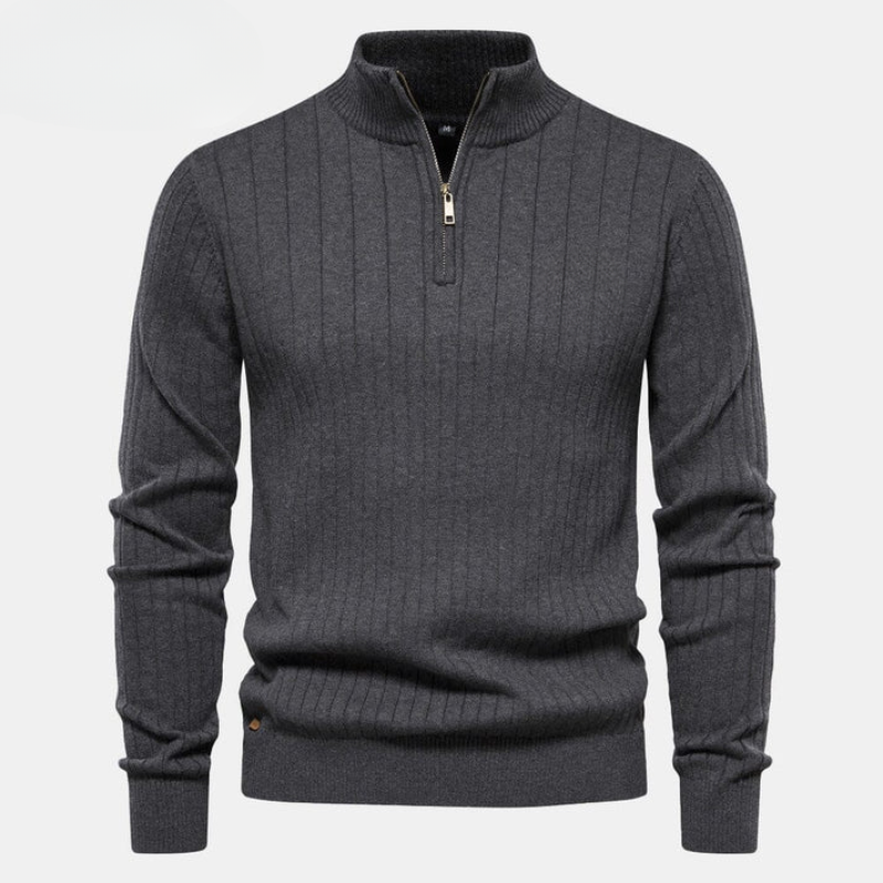 Stylish men's sweater with zipper – now at a special price!
