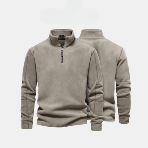 Multifunktionaler Zip-Pullover
