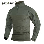 VALEWARD Transit Stretch Base Layer in Ranger Green, front view.