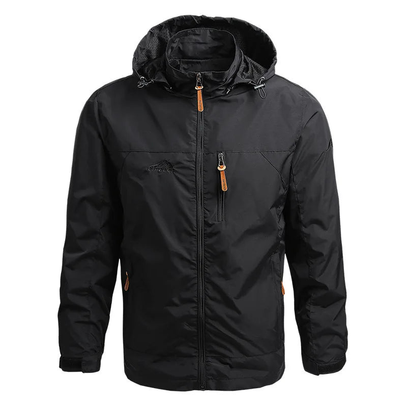 VALEWARD Vanguard Tactical Jacket in Tactical Black, front view.