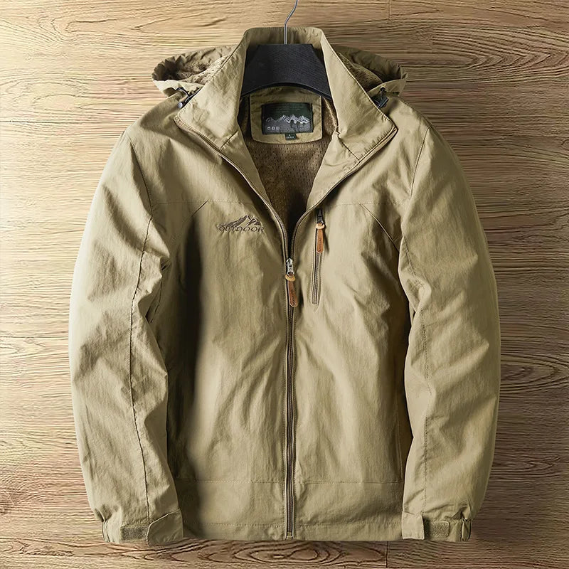 VALEWARD Waypoint Lightweight Shell in Field Sand, front view