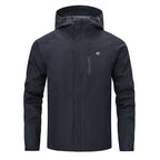 VALEWARD Voyager Packable Rain Shell in Tactical Black, front view