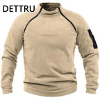VALEWARD Sentry Tactical Fleece Pullover in Field Sand, front view.