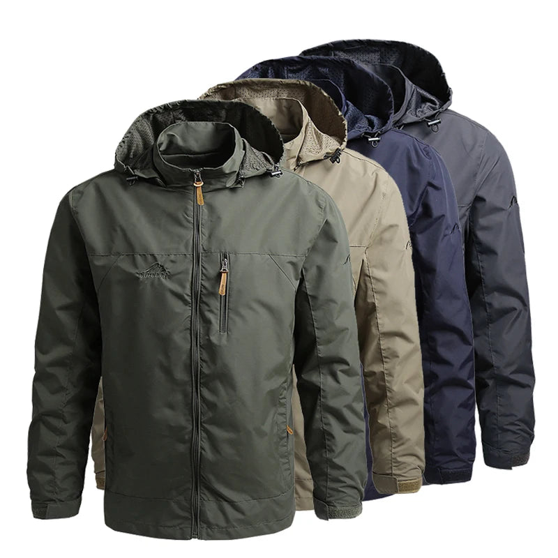 VALEWARD Vanguard Tactical Jacket colour line-up in Ranger Green, Field Sand, Night Navy and Gunmetal Grey.