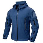 VALEWARD Watchman Hooded Fleece in Night Navy, with the integrated hood