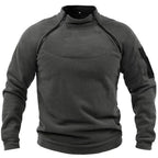 VALEWARD Sentry Tactical Fleece Pullover in Gunmetal Grey, front studio view.